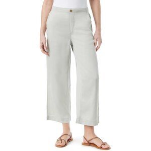 Gloria Vanderbilt Womens Shape-Effect Wide-Leg-Crop High-Rise Warm Grey 4/8/12